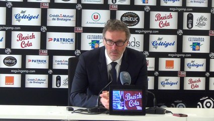 J33 La réaction de Laurent Blanc après EAG-PSG (0-2)