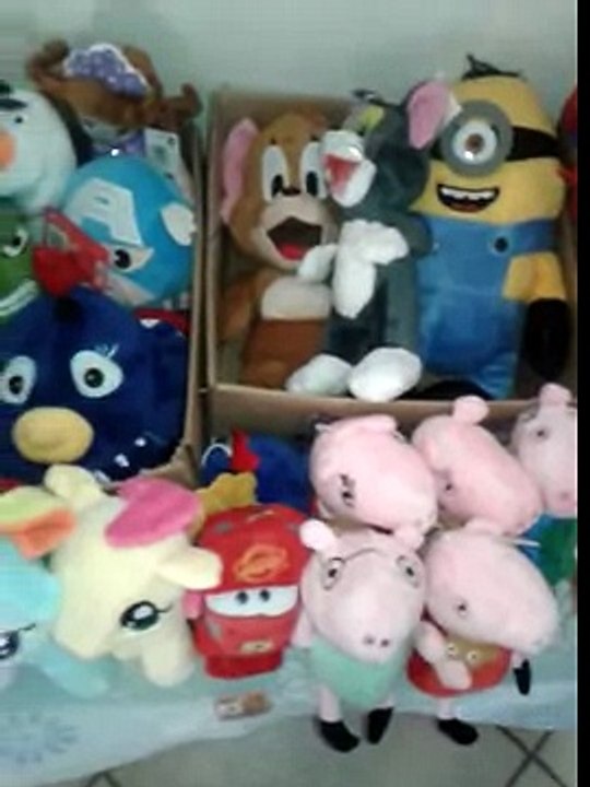 Pelúcias turma do Mickey, galinha pintadinha, peppa pig, My little poney