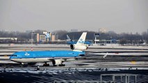 [EHAM] Snow KLM - Royal Dutch Airlines McDonnell Douglas MD-11 Take-off