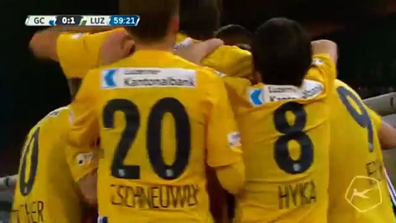 Markus Neumayr Amazing Goal - Grasshopper vs FC Luzern, 09-4-2016