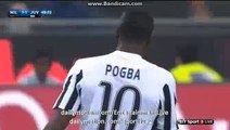 Paul Pogba Fantastic CURVE SHOOT CHANCE - Milan 1-1 Juventus