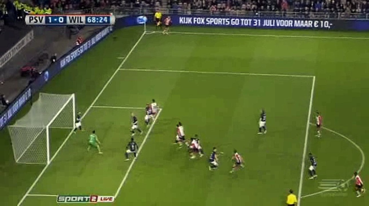 Marco van Ginkel Goal - PSV 1 - 0 Willem II - 09-04-2016