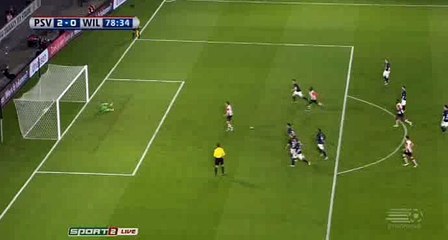 Luuk de Jong Goal - PSV 2 - 0 Willem II - 09-04-2016
