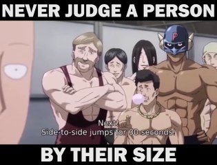 Never judge a person by their size