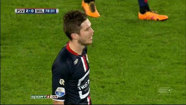 2-0 Luuk de Jong Penalty Goal Holland Eredivisie - 09.04.2016, PSV Eindhoven 2-0