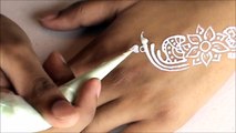 2016 EID White Henna Design (for Beginners) I Eid Henna Design with Flowers - Easy Simple Mehendi Tattoo - Eid Arabic Mehndi I Beautiful Mehndi designs for Eid day I