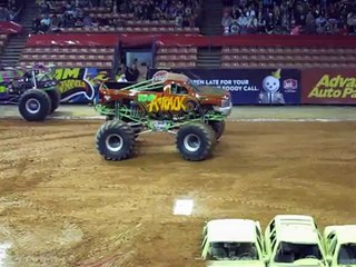 2012 Monster jam wheelie contest rap attack flip