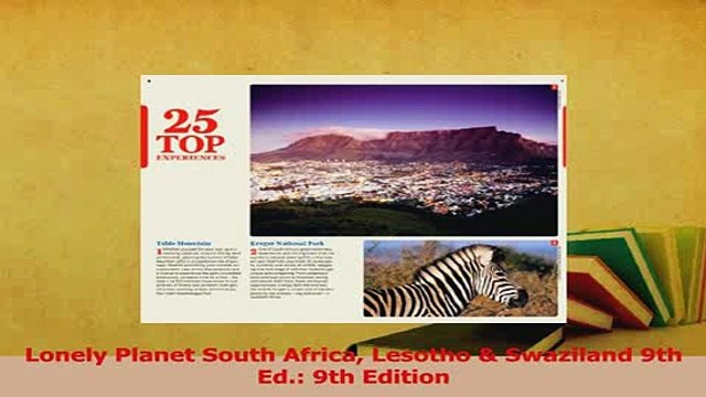 PDF Lonely Planet South Africa Lesotho Swaziland 9th Ed 9th Edition Download Online