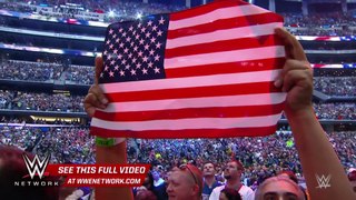 Fifth Harmony sings -America the Beautiful-- WrestleMania 32, April 3, 2016