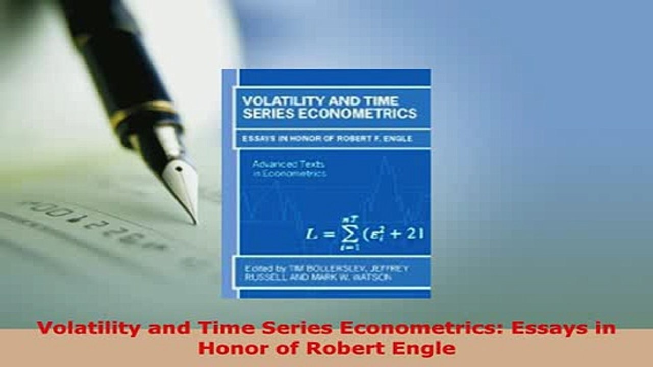 PDF  Volatility and Time Series Econometrics Essays in Honor of Robert Engle Read Online