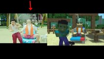 SIDE BY SIDE VIEWER PSY-Gagnam Style(강남스타일) V.S. Diggin Minecraft Style