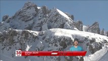 Stefan Jöchl Le skieur se fait projeter dans un rochers après une terrible chute