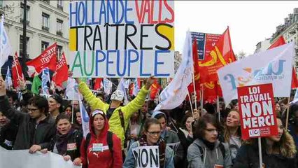 Menos manifestantes contra la reforma laboral en Francia, más "indignados"