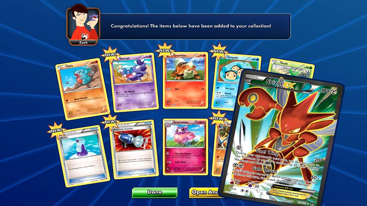 Opening 7 Pokemon Booster Packs [PTCGO]