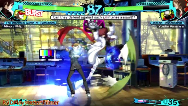 Persona 4 Arena Ultimax Arcade Mode - Match #2: Mitsuru Kirijo Vs. Yosuke Hanamura {English, HD}
