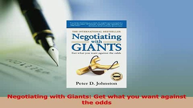 PDF Negotiating with Giants Get what you want against the odds EBook