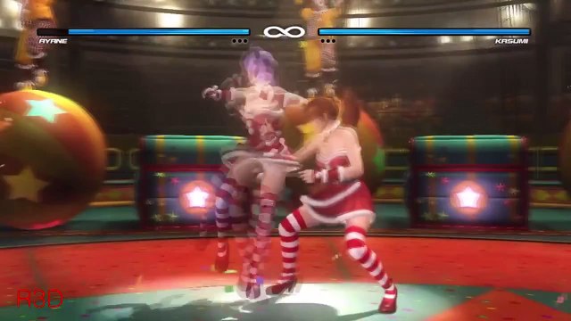 Dead or Alive 5 Versus Mode - Christmas Ayane Vs. Christmas Kasumi {Naughty Girl Oufits}