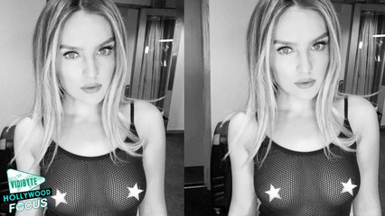 Perrie Edwards Goes Braless In Sexy Sheer Tank Top
