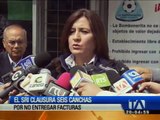El SRI clausura seis canchas de fútbol en Quito