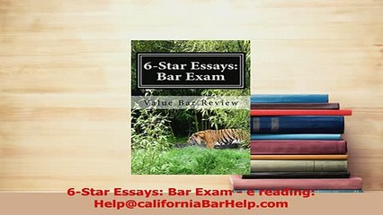PDF  6Star Essays Bar Exam  e reading HelpcaliforniaBarHelpcom Download Online