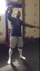 106 pound kettlebell press 12 reps
