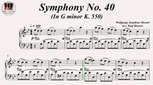 Symphony No. 40 In G minor KV. 550 - Wolfgang Amadeus Mozart, Piano