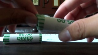 Coin Roll Hunting Episode 1 : 2 Rolls of Dimes
