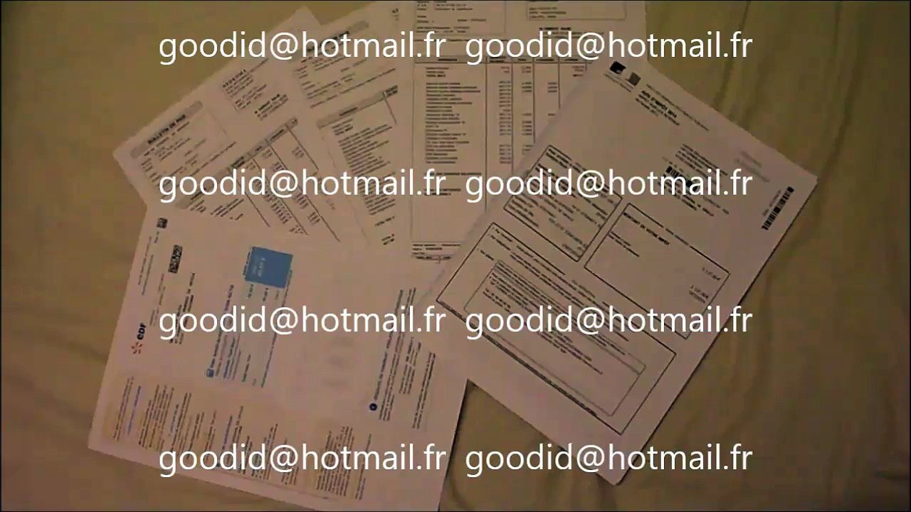 VRAIS FAUX PAPIER FACTURE EDF IMPOT BULLETIN DE SALAIRE