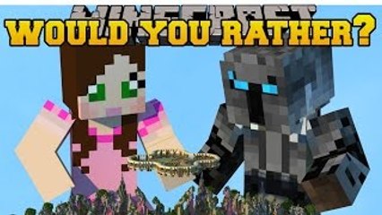Minecraft PopularMMOs: PAT AND JEN WOULD YOU RATHER?!  Mini-Game