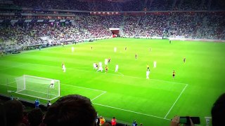 FC Barcelona vs Lechia Gdańsk - Messi Goal recorded from stands