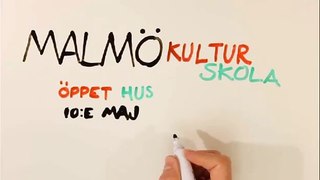 Malmö Kulturskola öppet hus 2014 whiteboard-animation