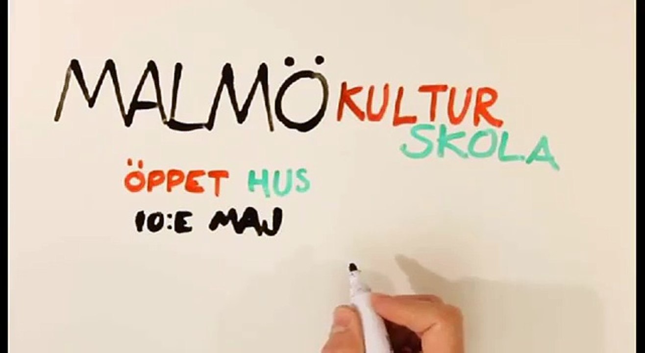 Malmö Kulturskola öppet hus 2014 whiteboard-animation