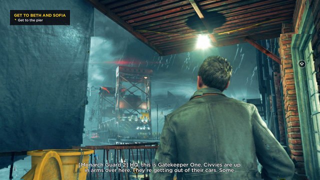 Quantum Break - Port Donnelly Bridge: Chronon Source Location, College Kid Gets Jack Caught Cutscene