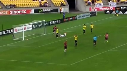 Brendon Santalab Goal - Wellington Phoenix vs Western Sydney Wanderers - Australian A-League 2016