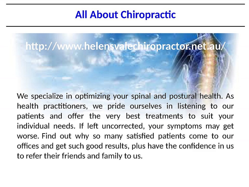 All About Chiropractic