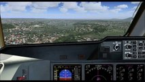 Landing at  Port Moresby, Papua New Guinea with the MD-11