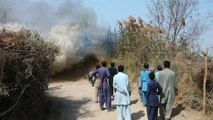 Fire in Village Darya Khan Hyderabad Sindh #Pakistan