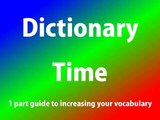 dictionary time