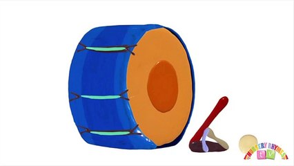 DRUMS - Preschool Learning Videos. Music for Kids