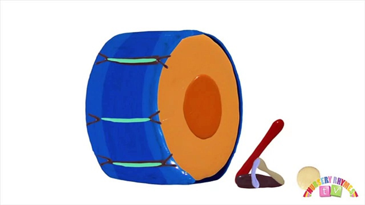 DRUMS - Preschool Learning Videos. Music for Kids