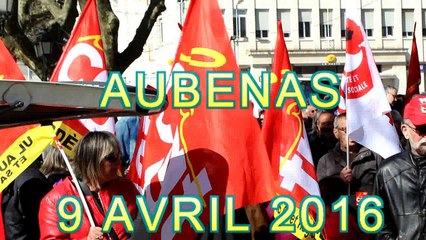 Loi Khomri Manif Aubenas 9  Avril 2016