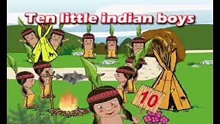 Nursery Rhymes Poems For Kids - TEN LITTLE INDIAN BOYS With Lyrics