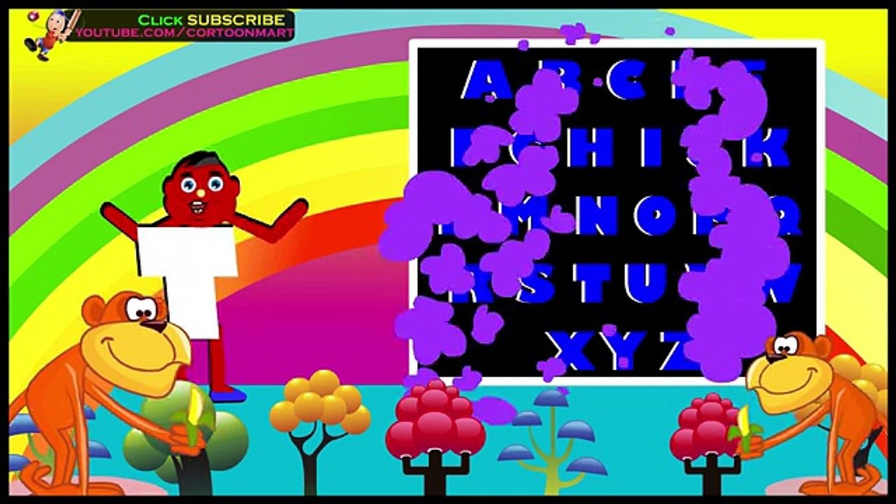 ABCD 2D Cartoon Animation Song - Nursery Rhymes Children - ABC Songs for Children