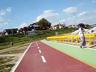 Biking through Cheongju, Korea