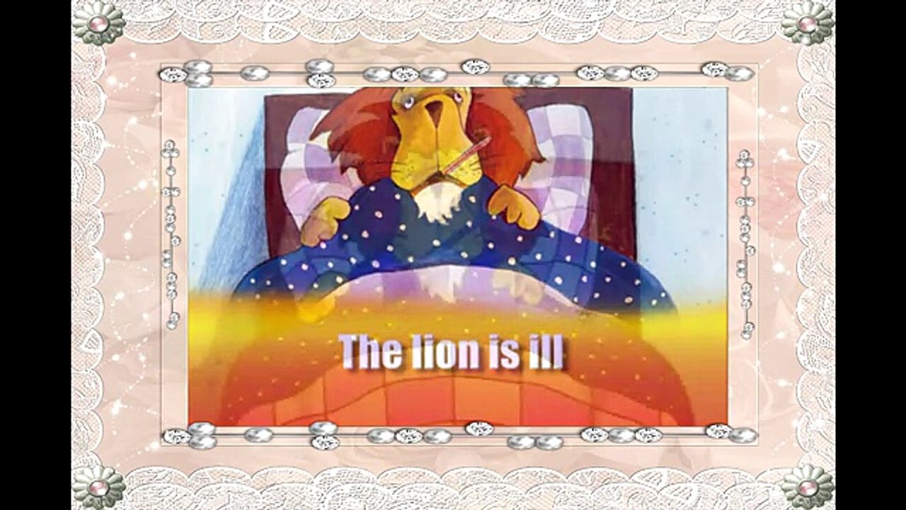 The Lion is ill. English for Children Nursery Rhymes. Playway to English U10.Animals. Les1. Rhymes
