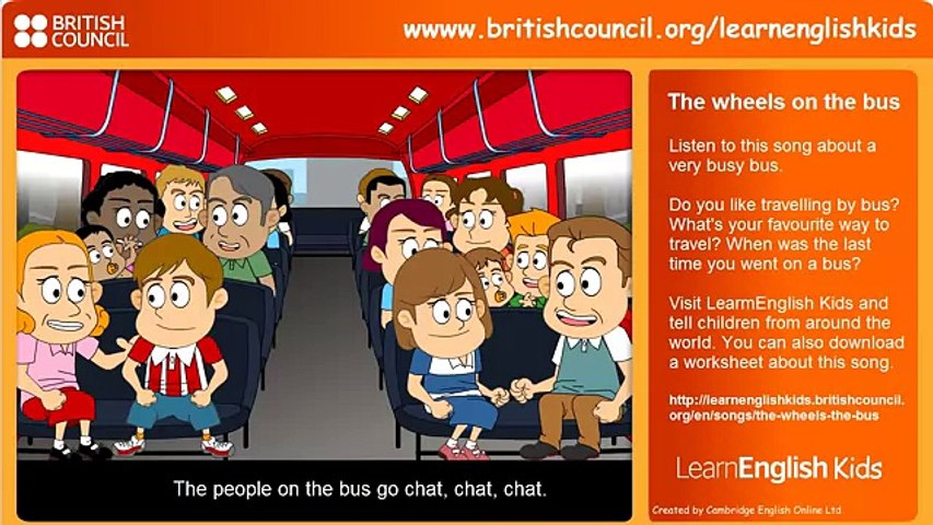 Wheels on the bus, Nursery Rhymes, Learn English Kids, British Council -  video Dailymotion