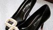 Women's high heel shoes Vintage Pearl shallow mouth high heels shoes.avi