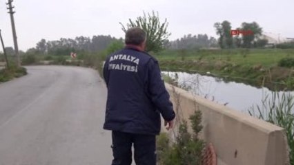 Antalya Kanala Düşen Otomobil Alarmı