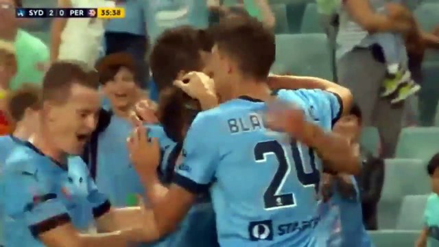Sydney FC vs Perth Glory FC Filip Holosko Goal Australian A-League 10-04-2016 HD