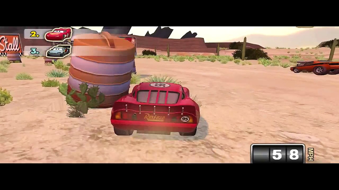 Disney Pixar Cars Mater National Race Track Championship with Lightning McQueen and Sheriff Cars!